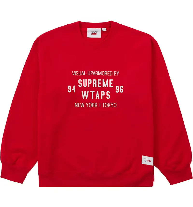 Supreme WTAPS Crewneck Red - vue 360