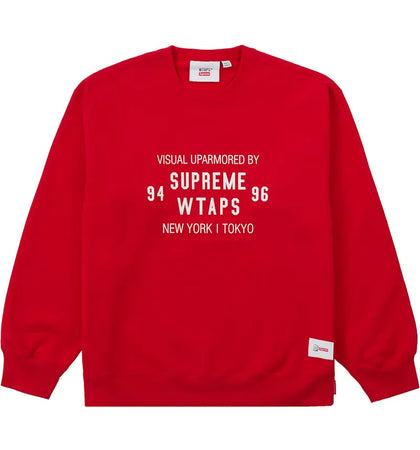 Supreme WTAPS Crewneck Red - authentic Supreme product