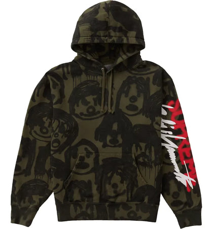 Supreme Yohji Yamamoto Hooded Sweatshirt Olive - authentic Supreme apparel