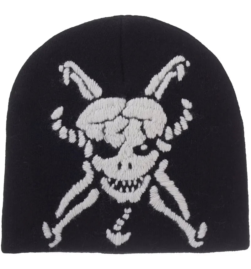 Supreme Y's by Yohji Yamamoto Skull Beanie Black - vue 360