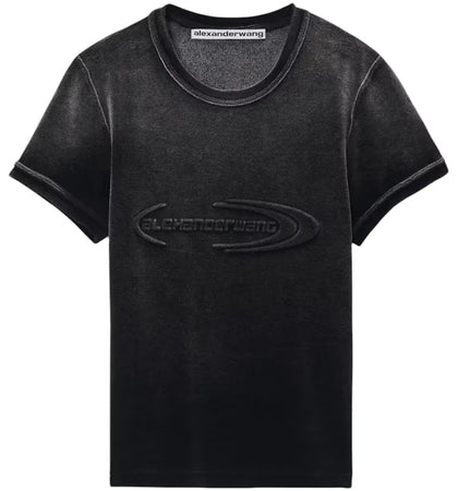 T by Alexander Wang Baby Tee Washed Nickel - authentic T by Alexander Wang product
