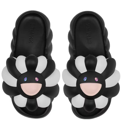 Takashi Murakami Ohana Full-Bloom Slide Complexcon Black - authentic Takashi Murakami sneakers