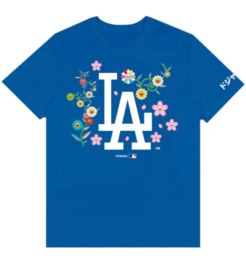 Takashi Murakami x Dodgers T-shirt Blue - vue 360