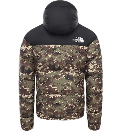 The North Face 1996 Retro Nuptse Packable Jacket Burnt Olive Green UX Digi Camo Print - authentic The North Face apparel