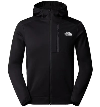 The North Face M Mountain Athletics Fleece Full Zip Hooded Jacket Black - authentic The North Face apparel