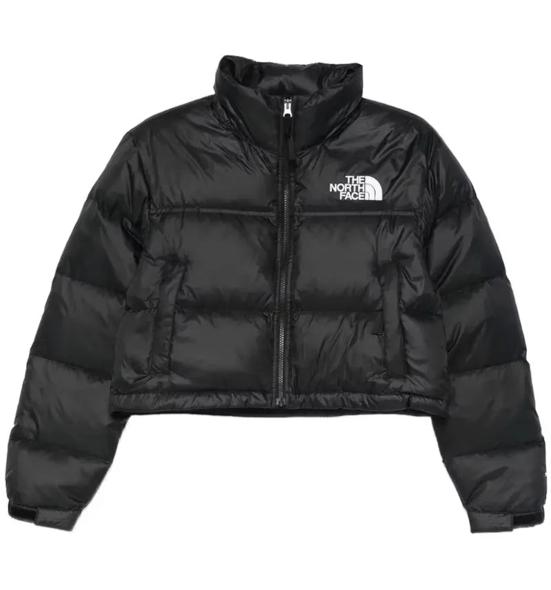 The North Face Nuptse Short Jacket Black Black Red - vue 360