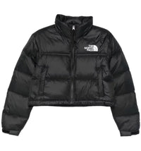 The North Face Nuptse Short Jacket Black Black Red