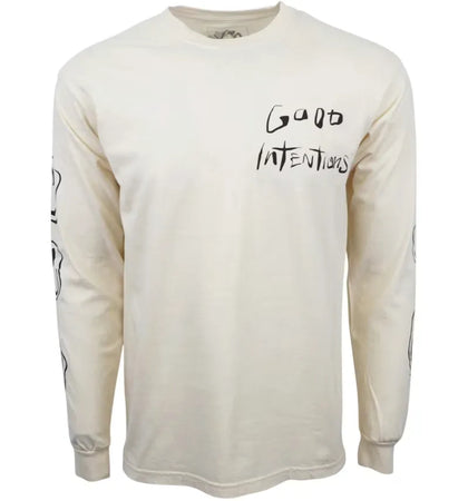 The Weeknd XO Good Intentions Longsleeve T-shirt Beige - authentic The Weeknd apparel
