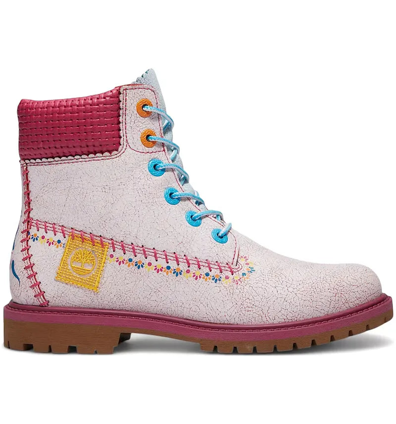 Timberland 6" Premium Boot Dia de Muertos White (Women's) - vue 360