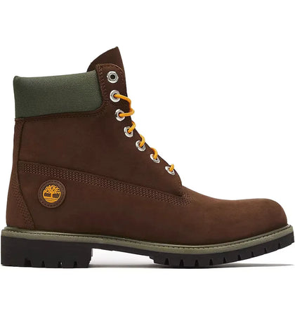 Timberland 6" Premium Waterproof Boot Dark Brown Green - authentic Timberland sneakers