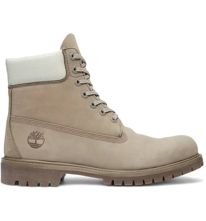 Timberland 6" Premium Waterproof Boot Grey Nubuck Light Green - authentic Timberland sneakers
