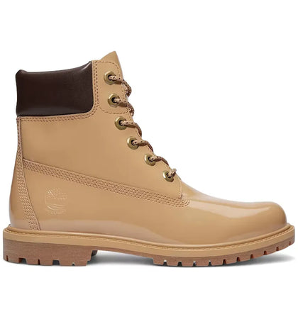 Timberland 6" Premium Waterproof Boot Patent Light Brown (Women's) - authentic Timberland sneakers