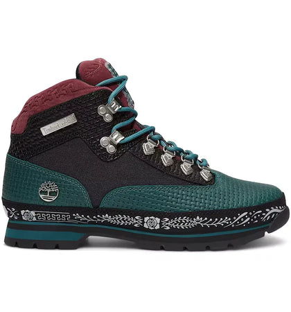 Timberland Euro Hiker Mid Lace Up Dia de los Muertos Teal - authentic Timberland sneakers
