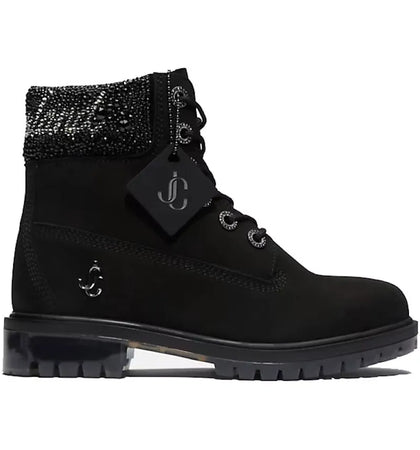 Timberland x Jimmy Choo 6" Boots Black Crystal Collar - authentic Timberland sneakers
