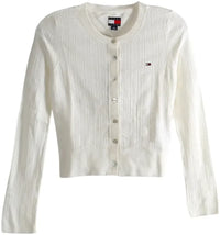Tommy Hilfiger Women's TJW Crewneck Cardigan Green