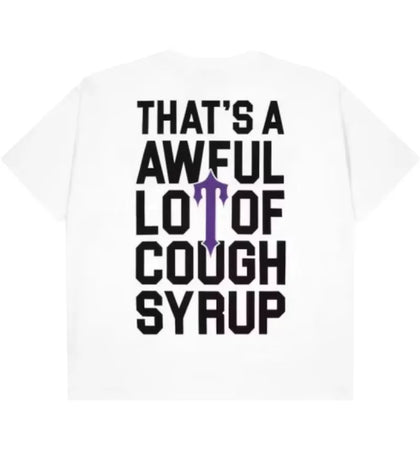 Trapstar x Cough Syrup Irongate T-shirt White - authentic Trapstar apparel