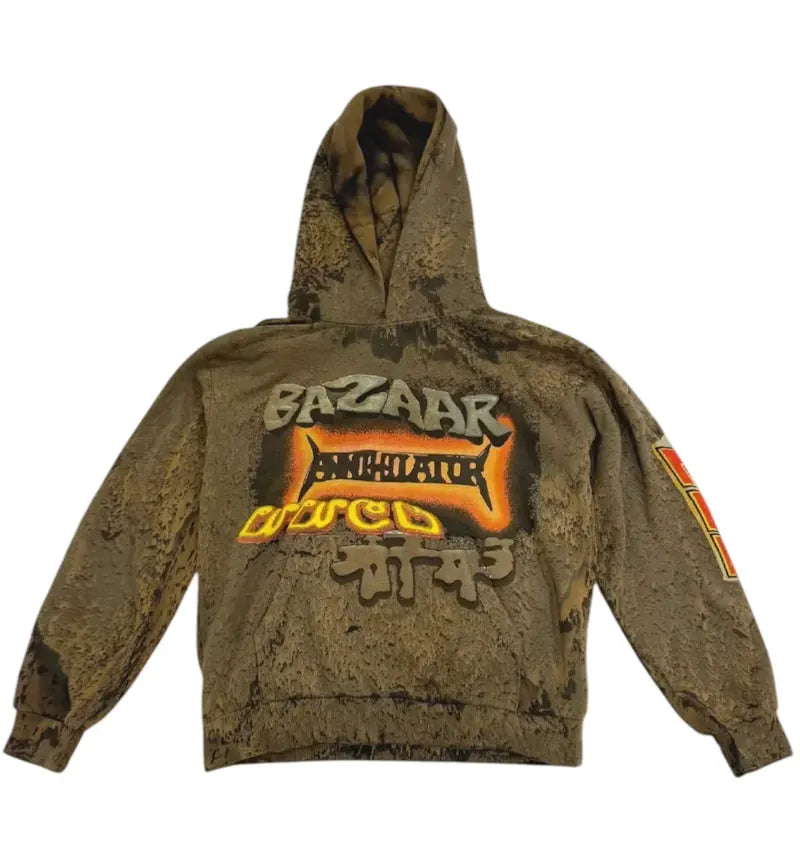 Travis Scott Cactus Jack x CPFM Bazaar Hoodie Tan - vue 360