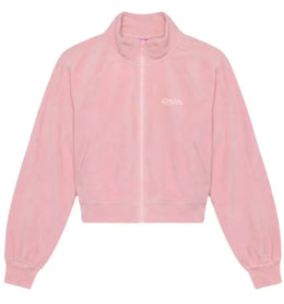 Travis Scott Cactus Jack x Nike Womens Pink Velour Jacket Pink - authentic Travis Scott apparel