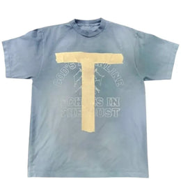 Travis Scott Coachella 2025 TTape Tee Blue - authentic Travis Scott product