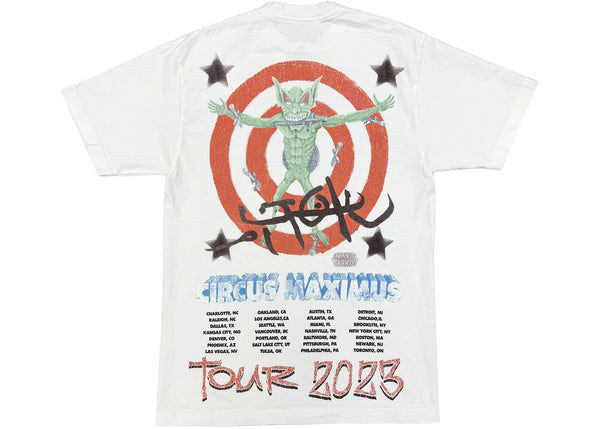 Travis Scott Utopia Circus Maximus 2023 Tour III Tee White