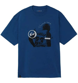Travis Scott x Jordan x Fragment T-shirt Blue - authentic Travis Scott apparel