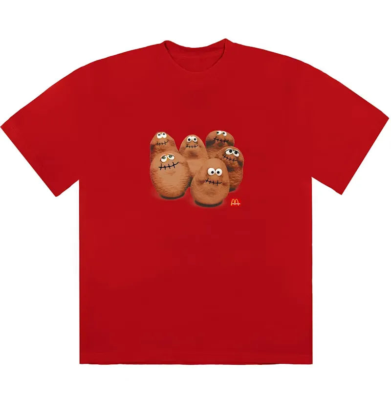 Travis Scott x McDonald's Squad T-Shirt Red - vue 360