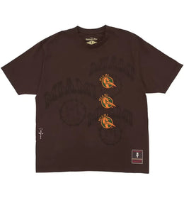 Travis Scott x Mitchell & Ness Miami Hurricanes Seal T-Shirt Brown - authentic Travis Scott apparel