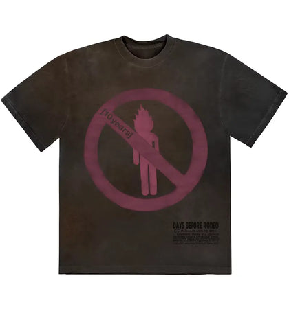Travis Scott x Sp5der T-shirt Brown - authentic Travis Scott apparel