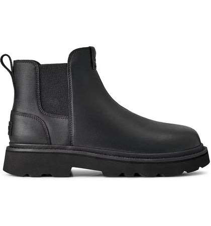 UGG Chelsea Lug Leather Boot Black - authentic UGG sneakers