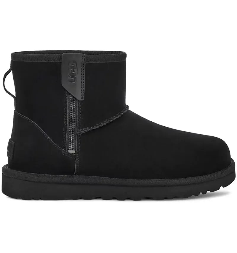 UGG Classic Mini Bailey Zip Boot Black (Women's) - vue 360