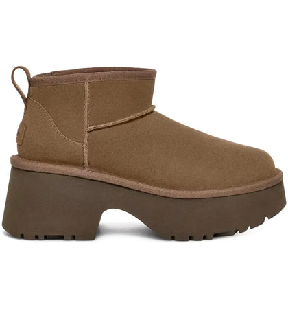 UGG Classic Ultra Mini New Heights Boot Hickory (Women's) - authentic UGG sneakers