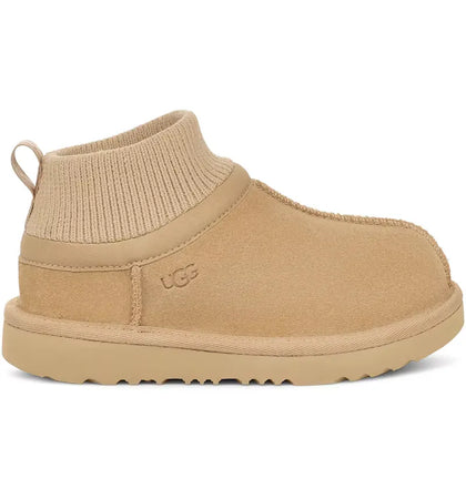 UGG Classic Ultra Stretch Cuff Slipper Mustard Seed (Toddler) - authentic UGG sneakers