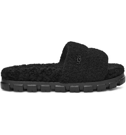 UGG Cozetta Curly Slide Black (Women's) - authentic UGG sneakers