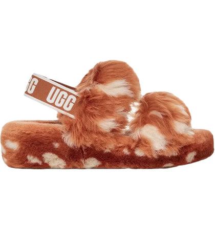 UGG Oh Yeah Slide Natural Spots (Women's) - authentic UGG sneakers