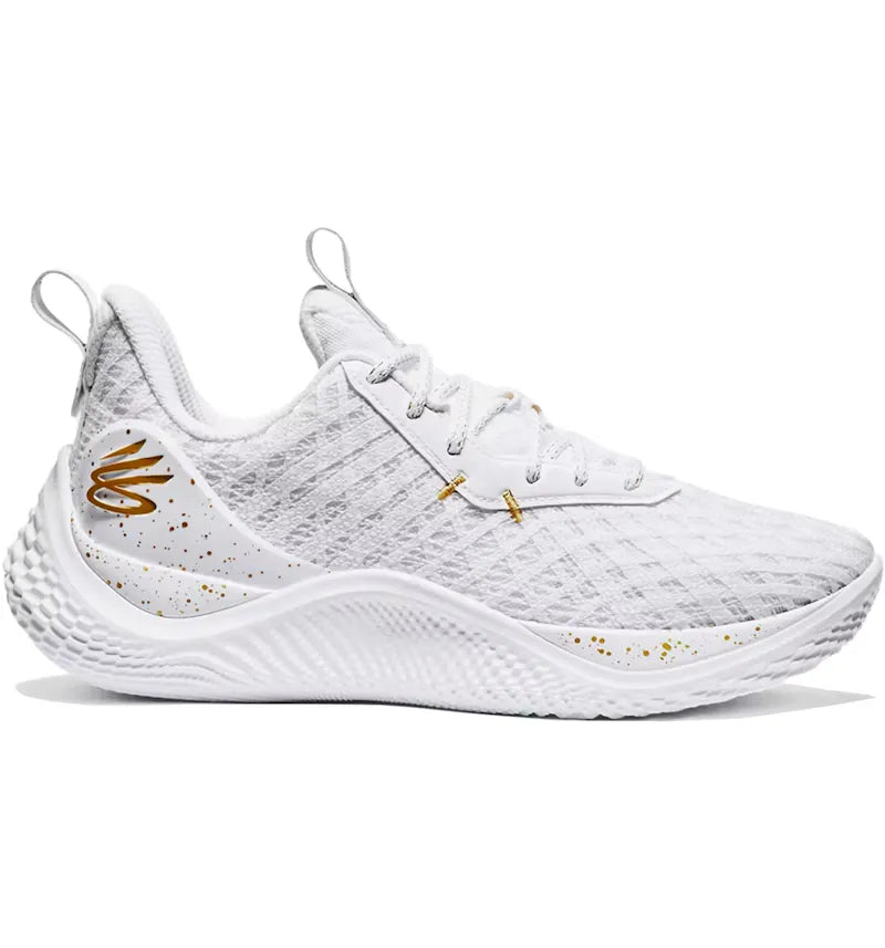 Under Armour Curry Flow 10 Team White Metallic Gold - vue 360