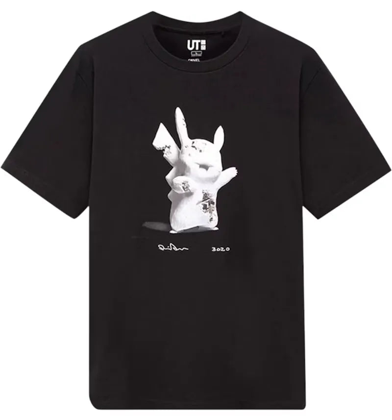 Uniqlo x Daniel Arsham x Pokemon Pikachu Tee Black - vue 360