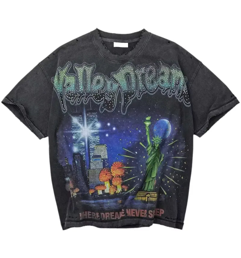 Vale Forever Skyline Bling Tee Black - vue 360