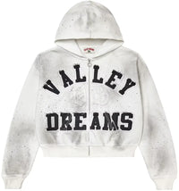 Vale Forever Classico Zip Up Hoodie White