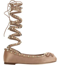 Valentino Garavani Rockstud Ballerinas Beige (Women's)