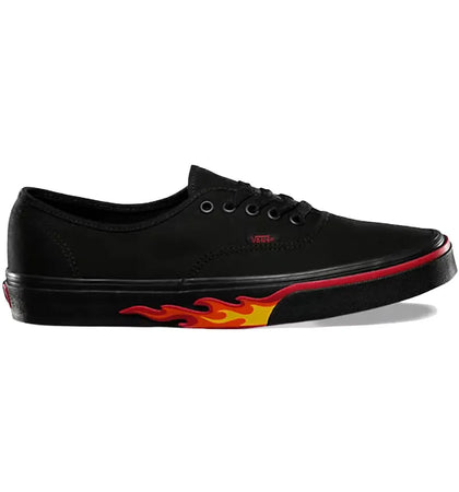 Vans Authentic Black Flame Wall - authentic Vans sneakers