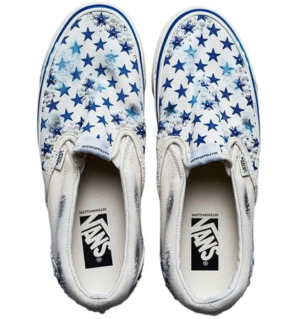 Vans Classic Slip-On Mattias Gollin Stella Blu - authentic Vans sneakers