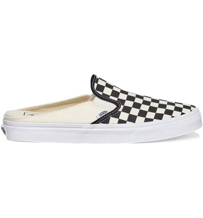 Vans Classic Slip-On Mule Checkerboard Black White - authentic Vans sneakers