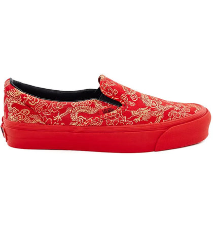Vans Classic Slip-On Opening Ceremony Qi Pao Red - authentic Vans sneakers