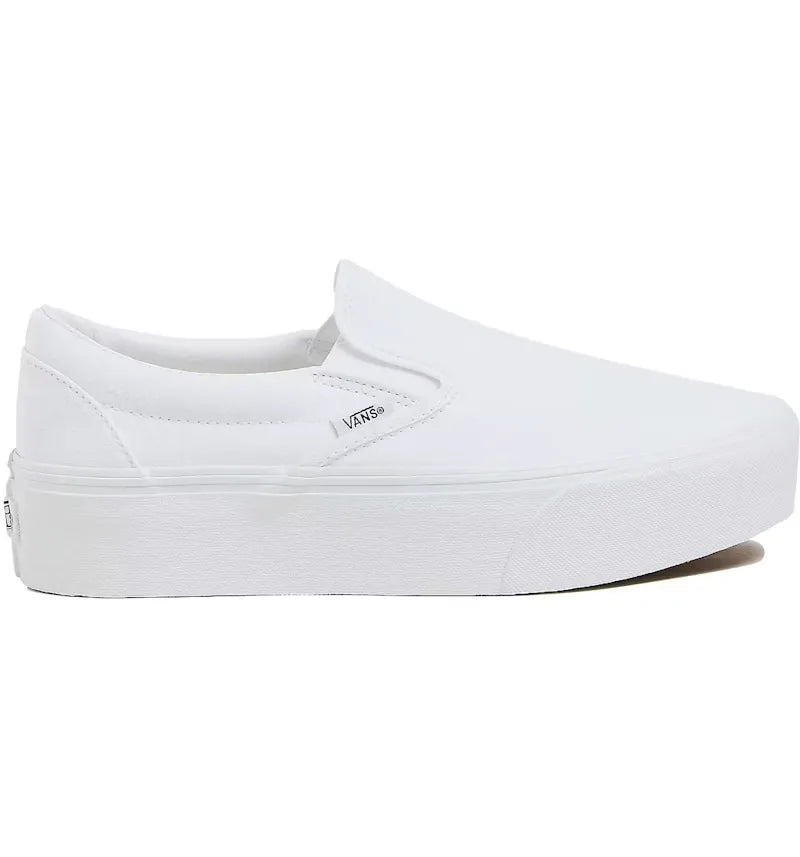 Vans Classic Slip-On Stackform White - vue 360