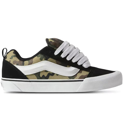 Vans Knu Skool Black Green Camo - authentic Vans sneakers
