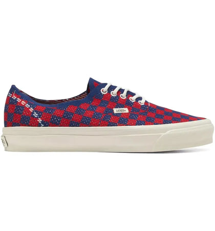 Vans LX Authentic 44 EK Punk Check Red Blue - authentic Vans sneakers