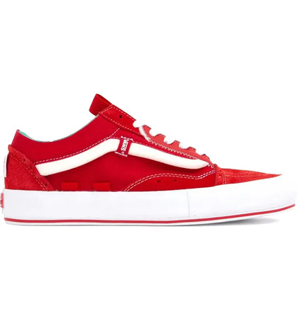 Vans Old Skool Cap LX Racing Red White - authentic Vans sneakers