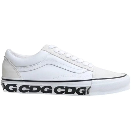 Vans Old Skool Commes des Garcons White - authentic Vans sneakers