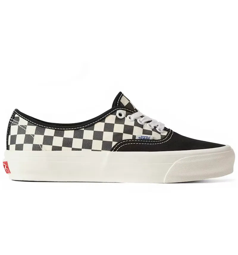 Vans Premium Authentic Asphalt Grey Checkerboard - vue 360
