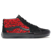 Vans Sk8 Grosso Mid Premier Black Red Lace
